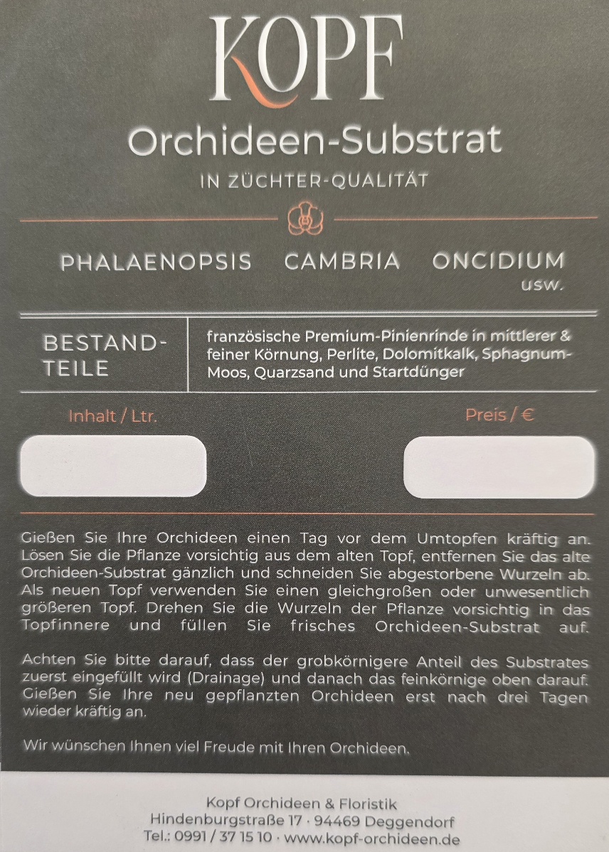 Orchideen-Substrat für Phalaenopsis...5 Liter